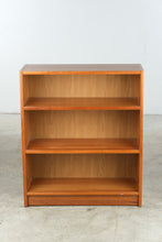 Load image into Gallery viewer, Contemporary Cherry Low Bookcase, 3 Shelf Open Bookcase