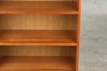Load image into Gallery viewer, Contemporary Cherry Low Bookcase, 3 Shelf Open Bookcase