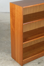 Load image into Gallery viewer, Contemporary Cherry Low Bookcase, 3 Shelf Open Bookcase