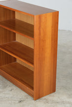 Load image into Gallery viewer, Contemporary Cherry Low Bookcase, 3 Shelf Open Bookcase