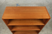 Load image into Gallery viewer, Contemporary Cherry Low Bookcase, 3 Shelf Open Bookcase