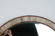 Load image into Gallery viewer, Currey and Company Hyson Round Mirror Natural Horn Sheesham Wood 36 Inch