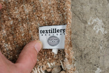 Load image into Gallery viewer, Textillery Weavers Rose Brown Chenille Throw Blanket 36 x 69 Fringed Woven