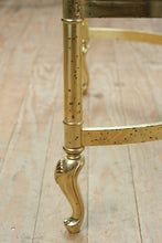Load image into Gallery viewer, Hollywood Regency Brass Coffee Table with Glass Top and Claw Feet