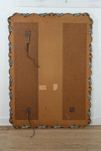 Load image into Gallery viewer, Vintage Hollywood Regency Gold Gilt Wall Mirror Ornate Metal Frame 39 x 55