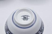 Load image into Gallery viewer, Pier 1 Blue White Porcelain Rice Bowls Set of 3 Hand Painted