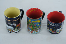 Load image into Gallery viewer, Set of 3 German Christmas Market Ceramic Mugs – Munich & Cologne