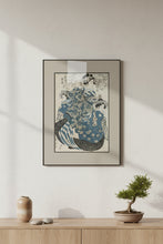 Load image into Gallery viewer, Japanese Ukiyo E Style Geisha Print Framed Wall Art 24 x 33