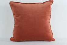 Load image into Gallery viewer, Set of 3 Decorative Throw Pillows 21x21 Down Filled Coral Pattern Velvet Back