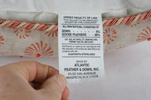 Load image into Gallery viewer, Set of 3 Decorative Throw Pillows 21x21 Down Filled Coral Pattern Velvet Back
