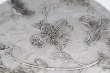 Load image into Gallery viewer, Silver Tone Dogwood Floral Trivets Set of 3 Graduated Round Table Protectors