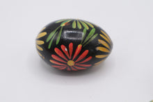 Load image into Gallery viewer, Hand Painted Wooden Egg Set of 3 Floral Rabbit Folk Art Easter Decor