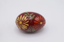 Load image into Gallery viewer, Hand Painted Wooden Egg Set of 3 Floral Rabbit Folk Art Easter Decor
