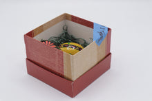 Load image into Gallery viewer, Hand Painted Wooden Egg Set of 3 Floral Rabbit Folk Art Easter Decor