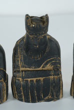 Load image into Gallery viewer, Set of 3 Lewis Chessmen–Style Resin Figures – Medieval King & Bishop Replicas (4" Tall)