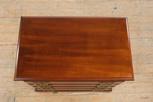Load image into Gallery viewer, Solid Cherry Nightstand or Side Table with Four Drawers and Brass Hardware