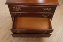 Load image into Gallery viewer, Solid Cherry Nightstand or Side Table with Four Drawers and Brass Hardware