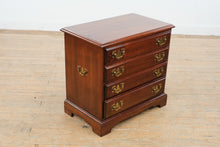 Load image into Gallery viewer, Solid Cherry Nightstand or Side Table with Four Drawers and Brass Hardware