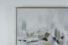 Load image into Gallery viewer, Large Abstract Neutral Canvas Painting – Framed Contemporary Wall Art, 41" Square