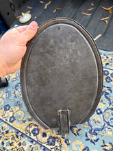 Load image into Gallery viewer, Vintage Tin Wall Sconce Candle Holder – Primitive Metal Reflector with Scalloped Drip Pan, 13” Colonial Style
