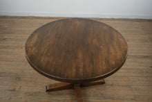 Load image into Gallery viewer, 42" Oak Pedestal Dining Table – Solid Wood