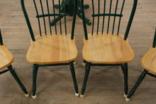 Load image into Gallery viewer, Two-Tone Solid Wood Pedestal Dining Set with Glass Top and Leaf – 5 Piece