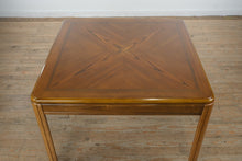 Load image into Gallery viewer, 42" Square Oak Dining Set & Four Rolling Chairs