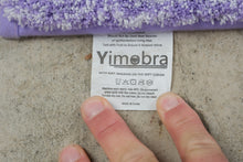Load image into Gallery viewer, Yimobra Purple Plush Non Slip Bath Mat Rug 44 x 25