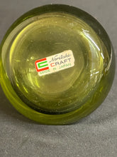 Load image into Gallery viewer, Vintage Noritake Craft Green Art Glass Bud Vase Made in Japan