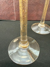 Load image into Gallery viewer, Gold Stem Hurricane Candle Holders – Set of 3 Graduated 16” 18” 22”