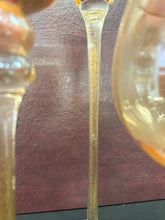 Load image into Gallery viewer, Gold Stem Hurricane Candle Holders – Set of 3 Graduated 16” 18” 22”