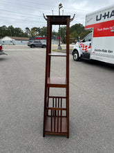 Load image into Gallery viewer, Hall Tree Coat and Hat Rack with Storage Shelf