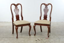 Load image into Gallery viewer, American Drew Queen Anne Wood Dining Chairs with Upholstered Seats, Set of 4