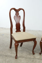 Load image into Gallery viewer, American Drew Queen Anne Wood Dining Chairs with Upholstered Seats, Set of 4