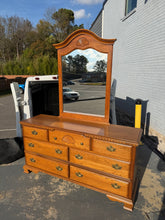 Load image into Gallery viewer, Spindle Forest Oak 7-Drawer Dresser- Bassett