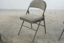 Load image into Gallery viewer, SuddenComfort Set of 4 Gray Metal Folding Chairs with Padded Seats and Backs