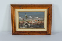 Load image into Gallery viewer, Set of Four Framed Hand Painted Italian City Scene Panels Florence Views
