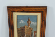 Load image into Gallery viewer, Set of Four Framed Hand Painted Italian City Scene Panels Florence Views
