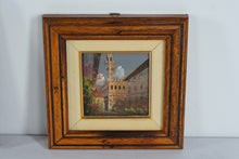Load image into Gallery viewer, Set of Four Framed Hand Painted Italian City Scene Panels Florence Views