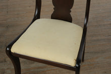 Load image into Gallery viewer, Set of 4 Vintage Mahogany Saber Legged Chairs