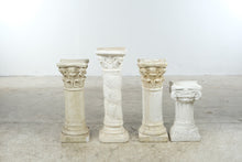 Load image into Gallery viewer, Set of 4 Greek Roman Column Pedestals Classical Corinthian Ionic Display Stands
