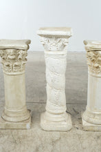 Load image into Gallery viewer, Set of 4 Greek Roman Column Pedestals Classical Corinthian Ionic Display Stands