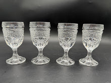 Load image into Gallery viewer, Vintage Imperial Cape Cod Clear Pressed Glass Cordial Liqueur Glasses Set of 4