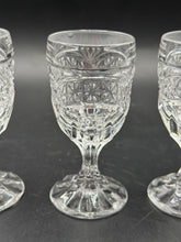 Load image into Gallery viewer, Vintage Imperial Cape Cod Clear Pressed Glass Cordial Liqueur Glasses Set of 4