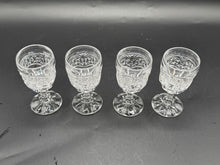 Load image into Gallery viewer, Vintage Imperial Cape Cod Clear Pressed Glass Cordial Liqueur Glasses Set of 4