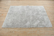 Load image into Gallery viewer, Style Selections Gray Shag Area Rug 4x6 Polyester Plush Modern