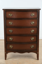 Load image into Gallery viewer, Olde Salem Mahogany Bow Front Chest of Drawers