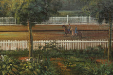 Load image into Gallery viewer, Large Framed Oil Painting Southern Plantation House Landscape Ornate Gilt Frame 50x39