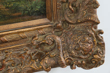 Load image into Gallery viewer, Large Framed Oil Painting Southern Plantation House Landscape Ornate Gilt Frame 50x39