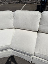 Load image into Gallery viewer, Curved Bouclé Upholstered Sectional Sofa 124 Inch Contemporary Lounge Couch